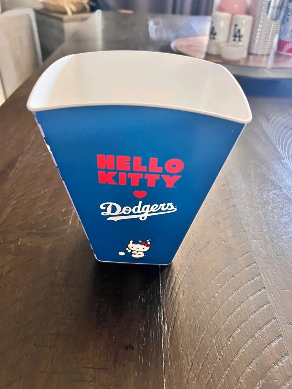 Hello Kitty x Dodgers Pink & Blue Popcorn Box ACCEPTING OFFERS!!!